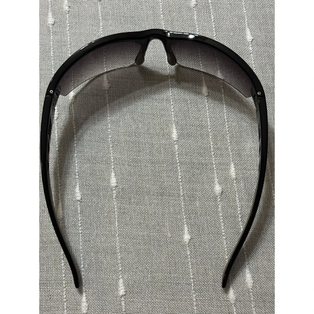 FILA SF215 C1 Black Plastic Wrap Around Athletic Sport Polarized Sunglasses